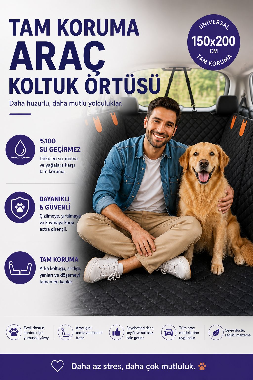 CalmPati™  Araç Koltuk Örtüsü