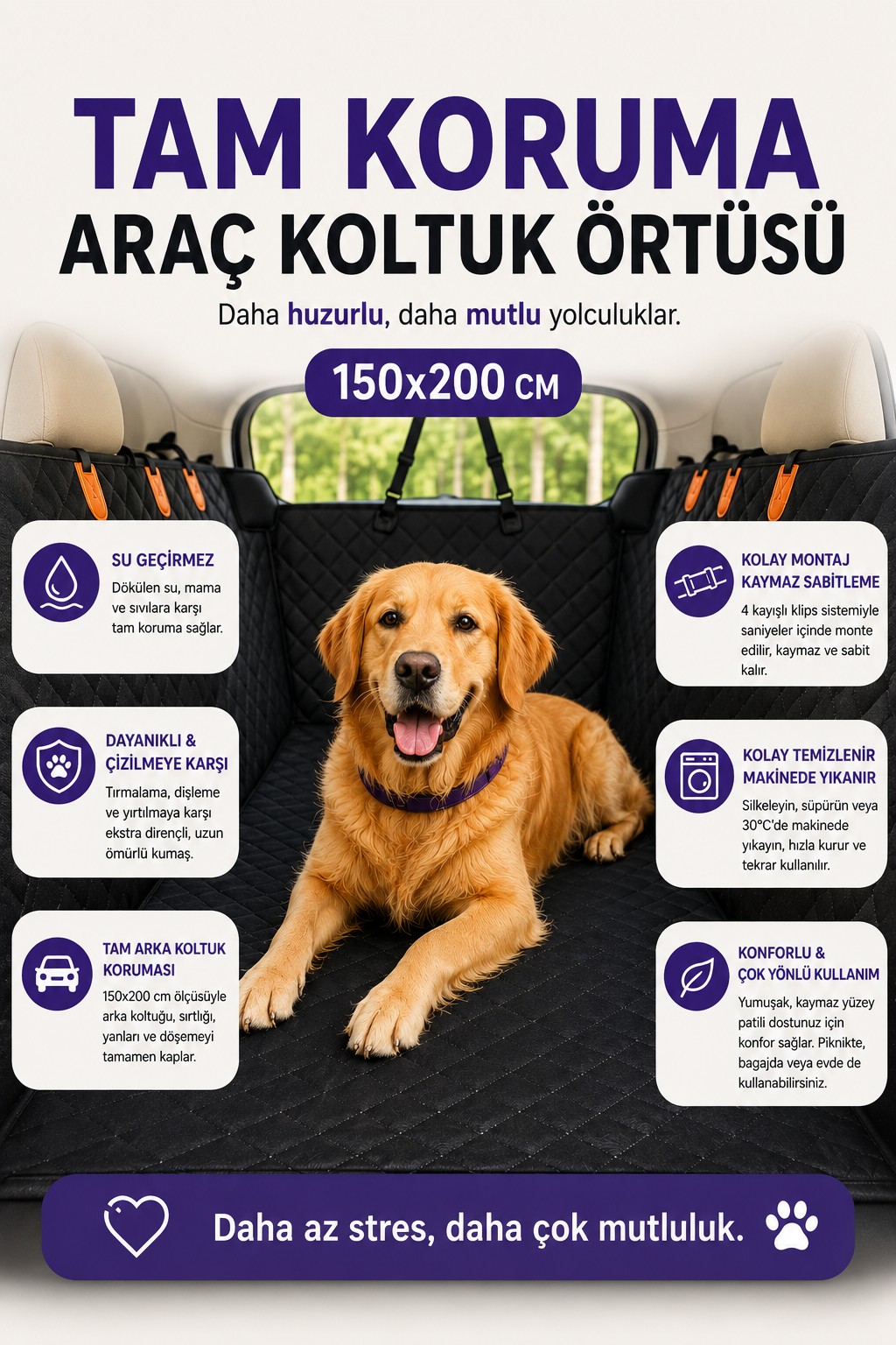 CalmPati™  Araç Koltuk Örtüsü