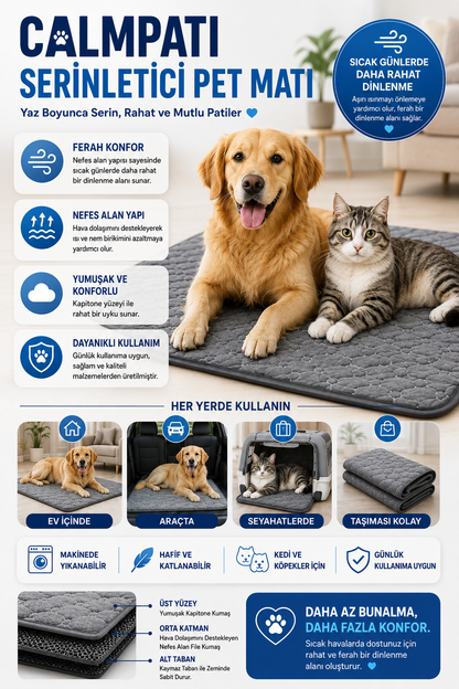 CalmPati™ Serinletici Pet Matı